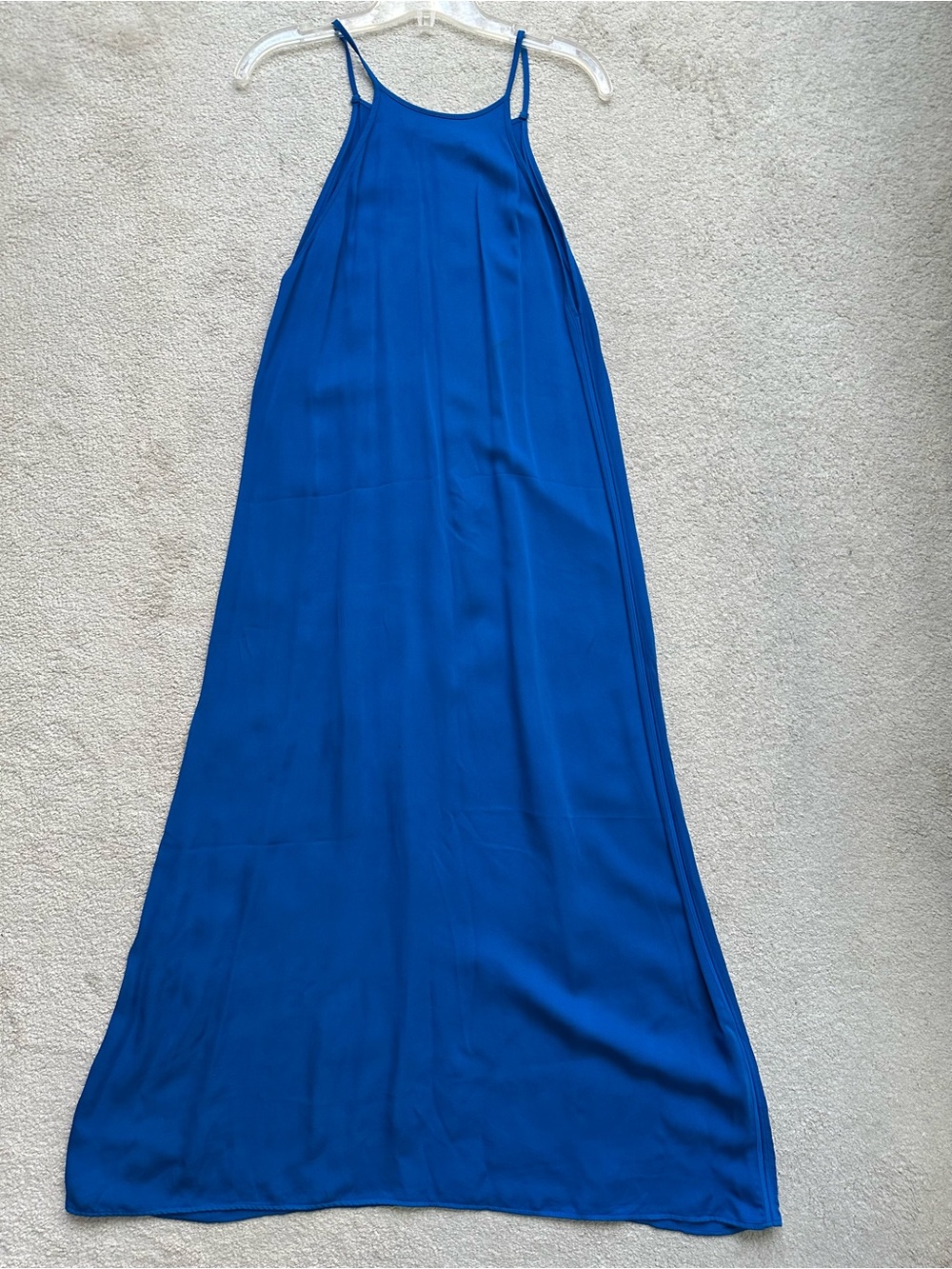 Zara Electric Blue Maxi Slip Dress